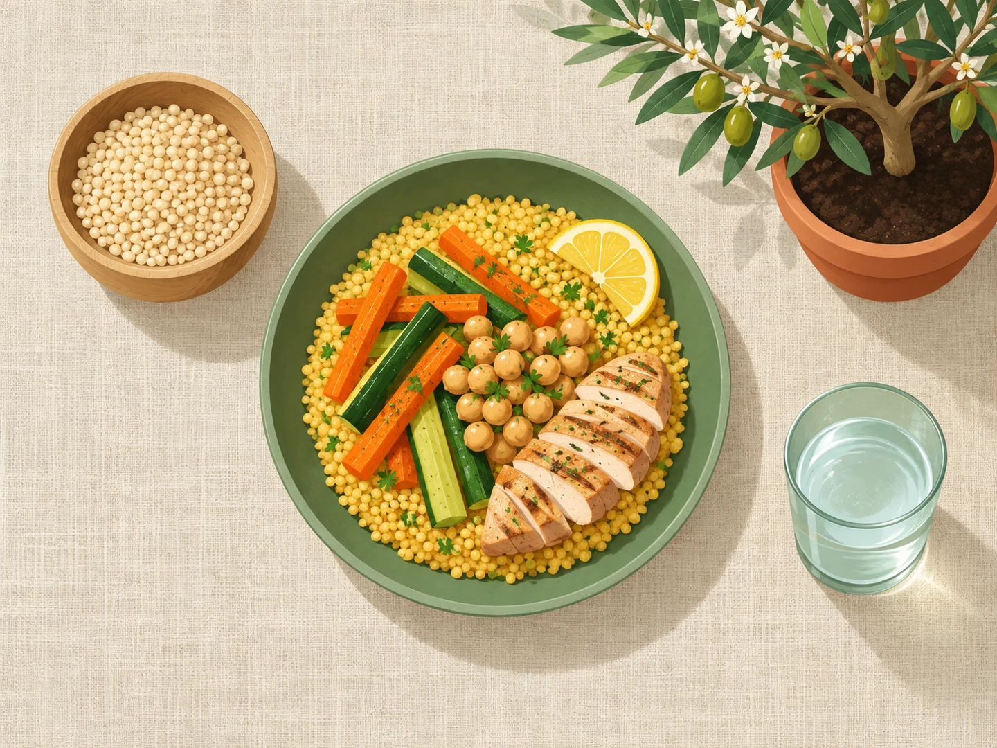 Repas et aliments familiers