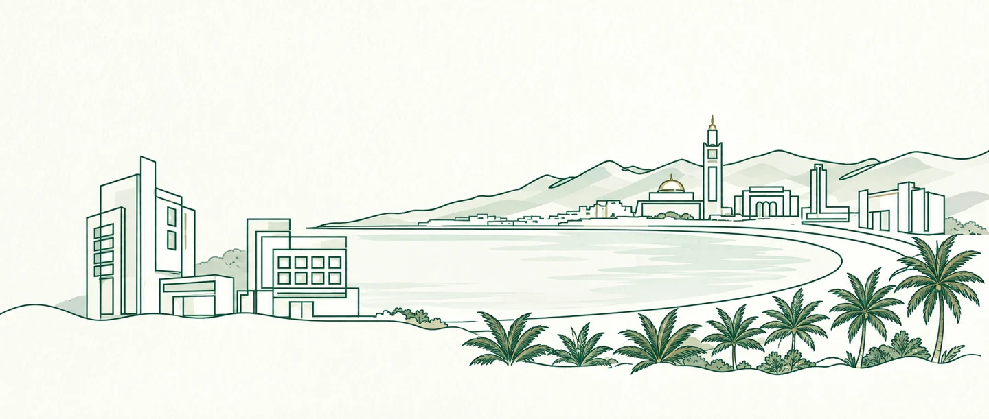 Illustration d’un paysage urbain algérien